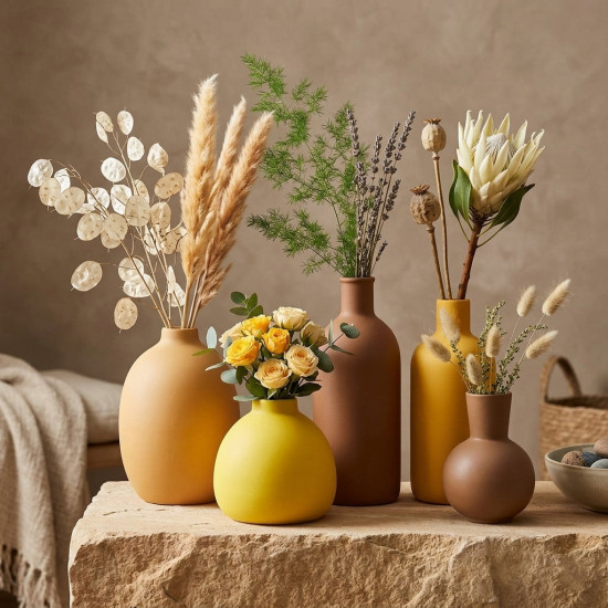 Porcelain Vase Set 5 Pcs